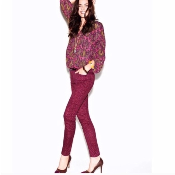 Ann Taylor LOFT Paisley Straight Pants - Picture 3 of 7